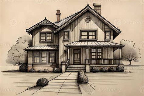 House or villa sketch 23218486 Stock Photo at Vecteezy