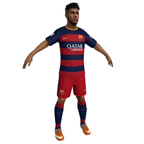 Neymar JR 3D Model $89 - .max .obj .fbx - Free3D