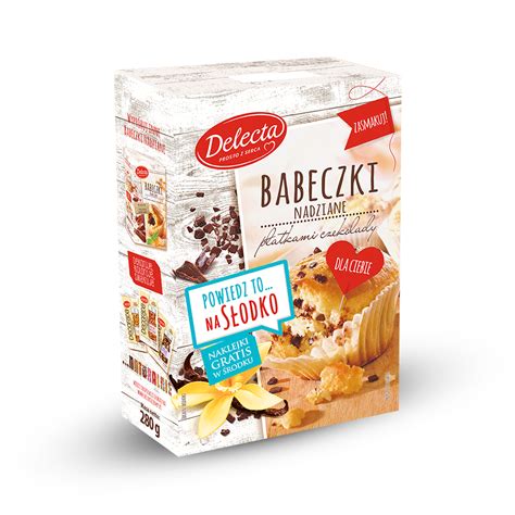 Delecta Baking Products Cake Mixes Babeczki Nadziane Platkami