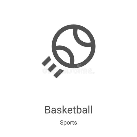 Basketball Icon Vector From Sports Collection Thin Line Basketball