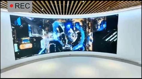 Indoor high resolution curved digital LED video wall