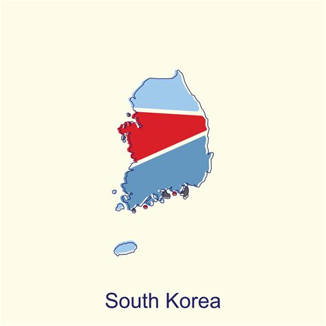 Map of South Korea high detailed political map. South Korea Vector ...