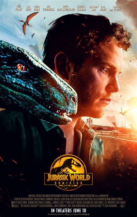 Jurassic World Dominion Poster Individual 2020 2 By Andrewvm On