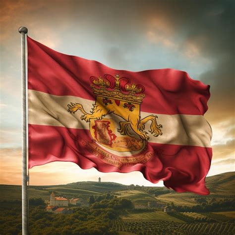 Premium AI Image | Flag of Grand Duchy of Tuscany The hig