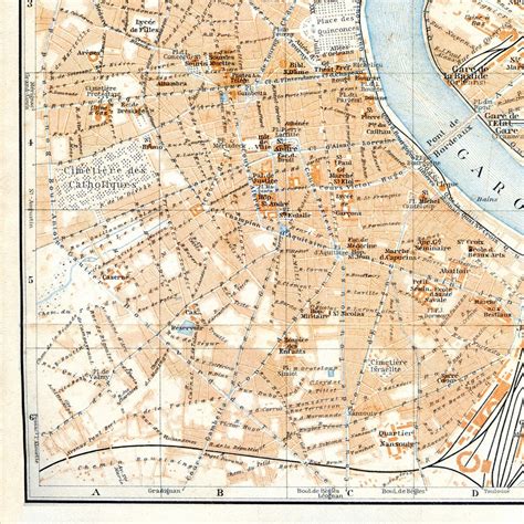 Old Map of Bordeaux 1910 Antique Map Fine Reproduction - Etsy