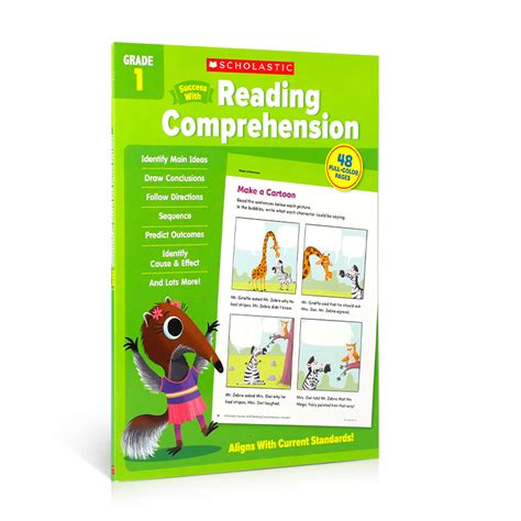 英文原版 Scholastic Success with Reading Comprehension Grade 1 学乐成功美国小学一年级