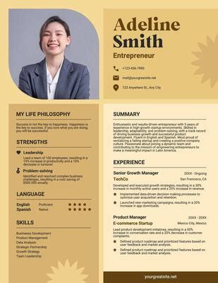 profile template templates  edit