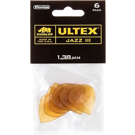 Jim Dunlop Jazz III Ultex Juego de 6 púas de guitarra Amazon es