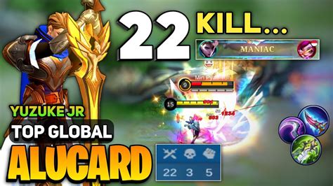 MANIAC 22 KILL Alucard Best Build 2022 Top Global Alucard Gameplay