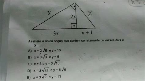 Considere O Triângulo Retângulo Da Figura Abaixo Br