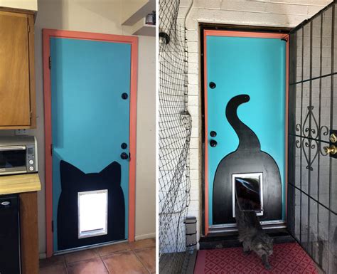 Diy Cat Door Catification Makeover • Hauspanther