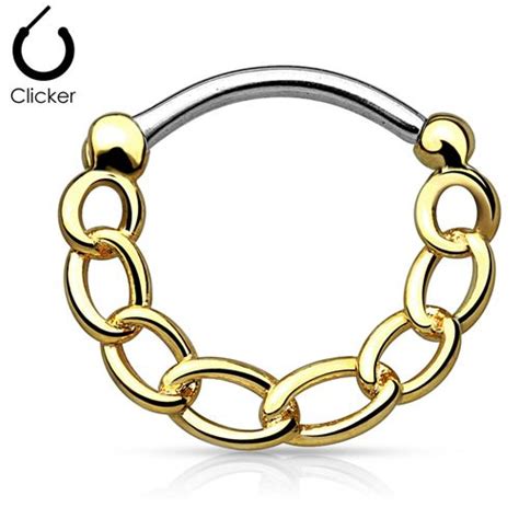 Piercing Chain Gold Plated LMPiercings Nl Septum Piercing