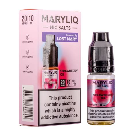 Strawberry Ice Nic Salt E Liquid By Maryliq Royal Flush Vape Uk