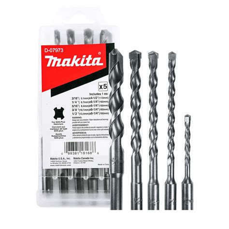 Makita D 07973 Juego De 5 Broca Sds Plus 3 16 1 2 Tool Solutions