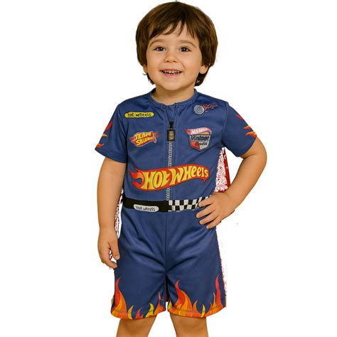 Roupa Hot Wheels Menino - Macacão Hot Wheels Menino Infantil Fantasia Festa Escola Presente ...