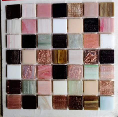 Multicolor Bathroom Glass Finish Mosaic Tiles For Interior Thickness 4 Mm At Rs 130 Square