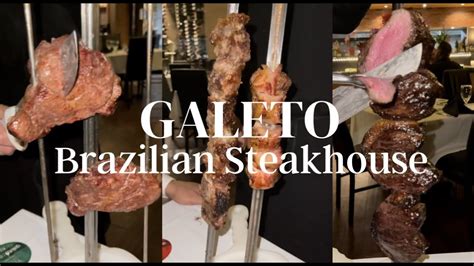 Authentic Brazilian Steakhouse Experience At Galeto 13 Different Meats All You Can Eat Youtube