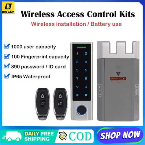 Boland Wireless Set Door Access Control Kit Biometric Fingerprint RFID