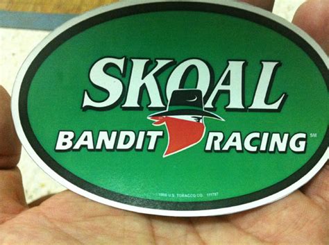 Retro And Vintage Garage Rare Skoal Bandit Racing Oval Decal 1998