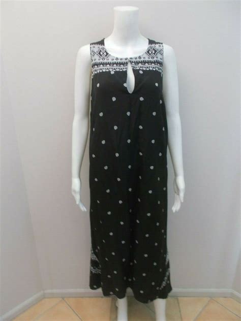 Witchery Black White Maxi Dress With Pockets Size 8 … Gem