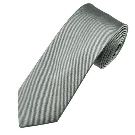 Plain Grey Mens Silk Tie From Ties Planet Uk