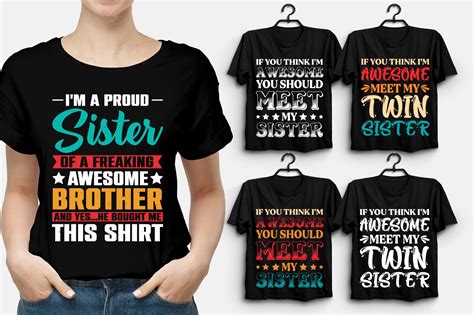 Sister T Shirt Design Graphic By T Shirt Design Bundle · Creative Fabrica