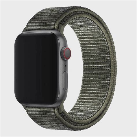 Pulseira Cinza Neutro Nylon Loop Premium Apple Watch 38 40mm Em