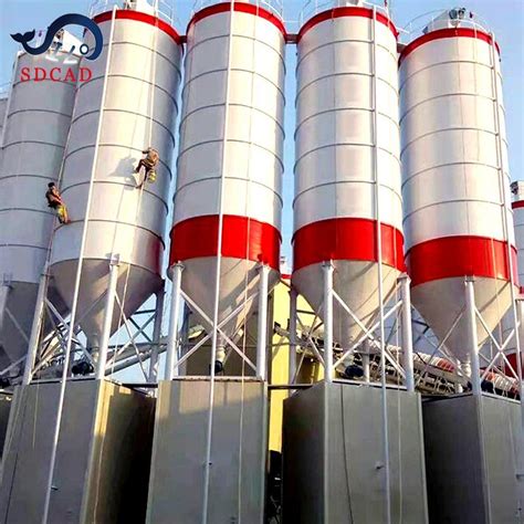 1000 Ton Cement Silo Tank Small Mobile Sdcad 50 Ton 1000 Ton Silo