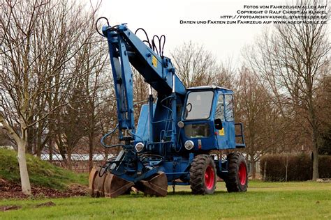 Fortschritt T 174 1 Mobilbagger Lader Hersteller VEB Weimar Werk