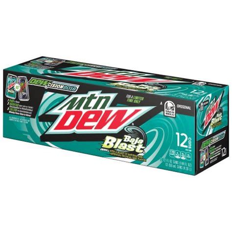 Mountain Dew Baja Blast Cans 12 Oz Cans 12 Count In 2024 Mountain