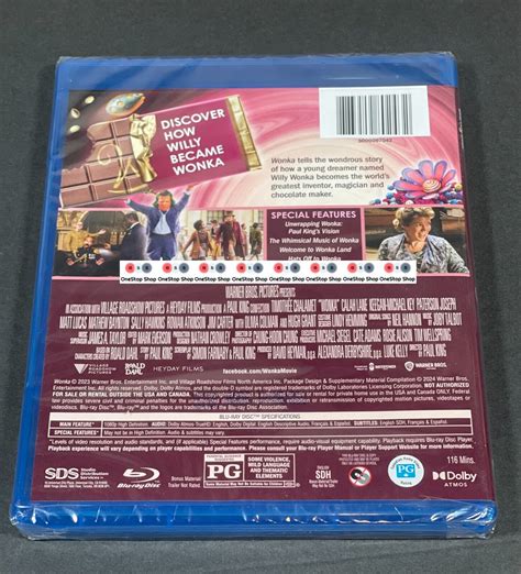 Wonka Timothee Chalamet 2024 💥 Blu Ray Digital Code 💥 New Ebay