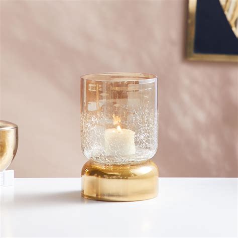 Buy Austin Glass Crackled Votive Holder From Home Centre At Just Inr 799 0