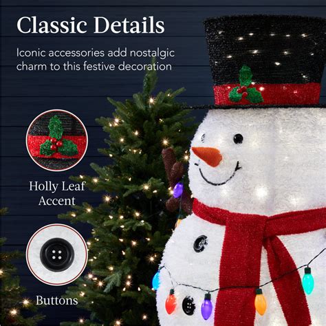 The Holiday Aisle® 5ft Lighted Pop Up Snowman Outdoor Christmas