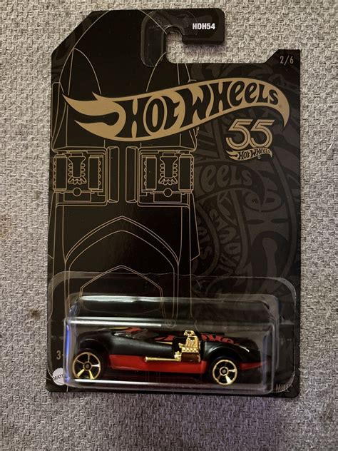 Hot Wheels Th Anniversary Pearl Chrome Black Bundle Flat