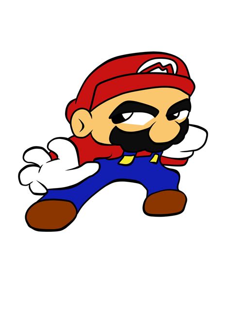 Mario smash 4 pose. by greenate on DeviantArt