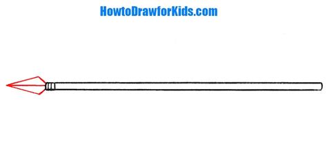 How to Draw a Spear for Kids | How to Draw for Kids