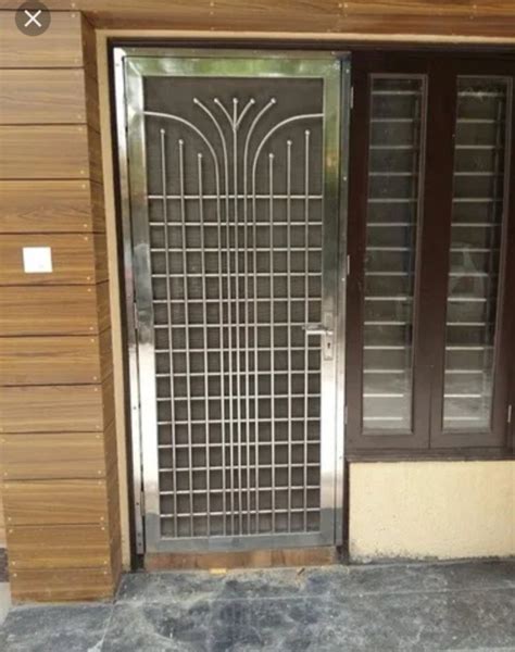 Metal Hinged Stainless Steel Safety Security Doors For Residential Rs