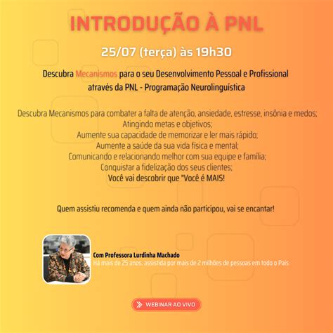 Introdução à PNL Programação Neurolinguística online Sympla