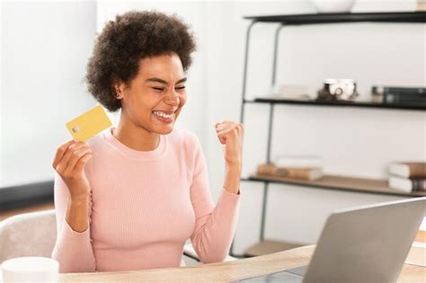 Premium Photo Happy Excited Millennial African American Lady With