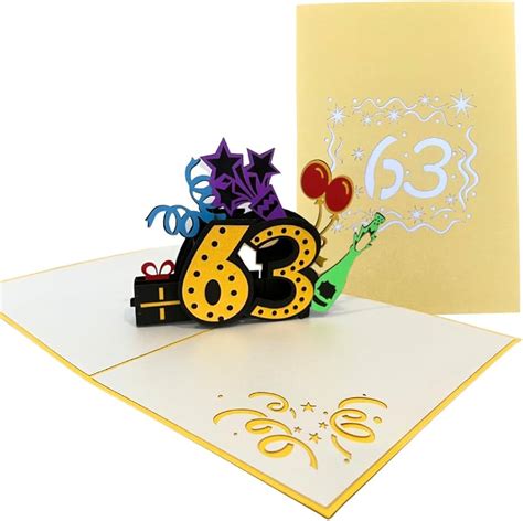 Homanga Happy 60th Birthday Pop Up Card 60th Birthday Card 56 Off