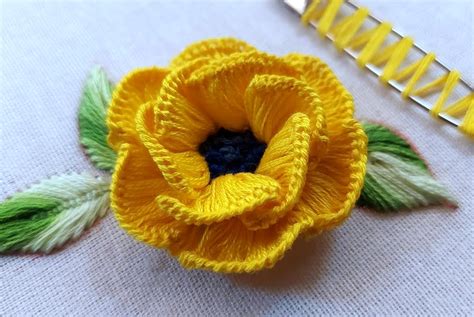 3d Embroidered Flower Tutorial Crafts On Display