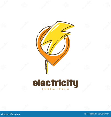 Arte Del Vector Del Logotipo De La Electricidad Plantilla Del Logotipo