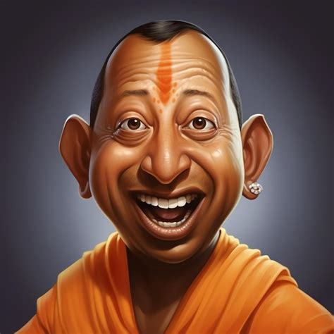 Premium AI Image | Yogi Adityanath Cartoon Character Yogi Adityanath Ai ...