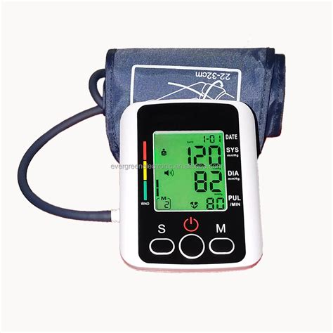 Portable Electronic Monitor Tensiometer Meter Sphygmomanometer