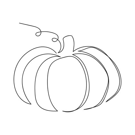 Line art of pumpkin vector illustration 26457542 Vector Art at Vecteezy