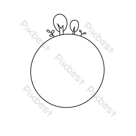 Black And White Simple Cartoon Title Box PNG Images | PSD Free Download ...