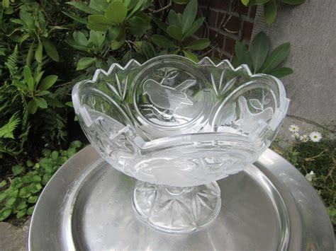 Walther Glas Germany Heavy Glass Crystal Bowl With 4 Different Etsy