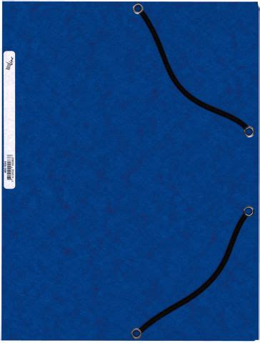 BÜROLINE Pochette à élastique A4 460694 bleu carton Ecomedia AG