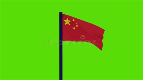 China Waving Flag, China Flag, Chinese Flag Waving Animation, Stock ...