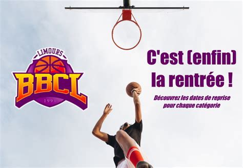 Dates de reprise des Entraînements BasketBall Club de Limours